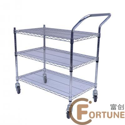 3 Shelves Wire Trolley